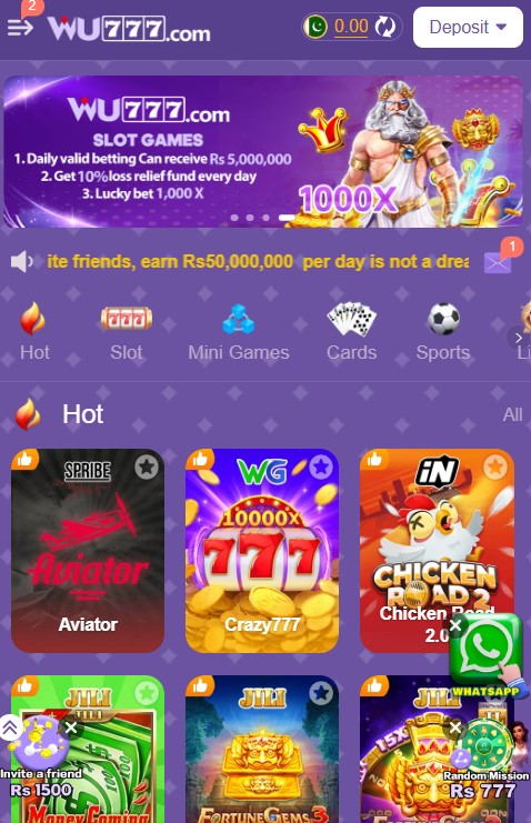 WU777 Game Download Real Earning App 2026