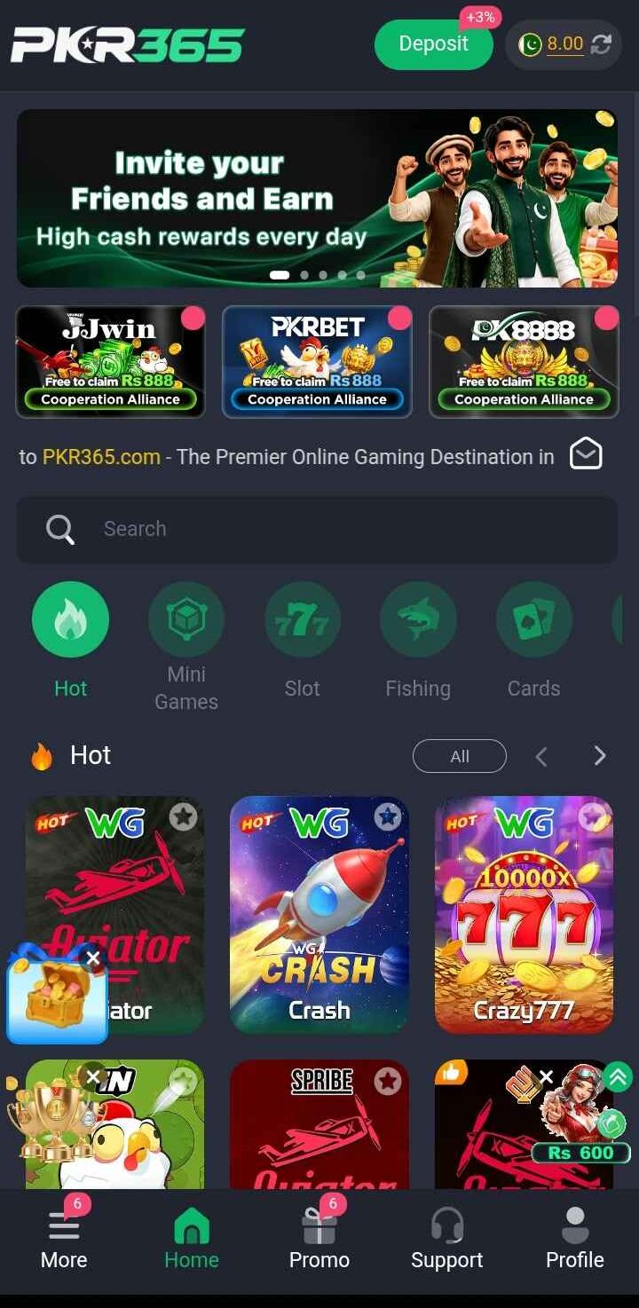 PKR365 Game Real Earning App
